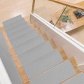 Mat Block Asm002gy Torin Non-slip Stair Tread Runners For Wooden Steps 100 Polyester Tpe Backing Reusable 14 8 X 30 Pads 