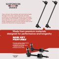 Front Sway Bar Stabilizer Link Kit For Subaru Legacy 2015 2019 And Outback 2 Piece Set K750906 K750907