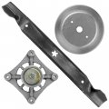 Caltric Spindle Assembly Pulley Blade Compatible With Husqvarna Gls2748 2754 Ct126 153 154 Cth126 163t