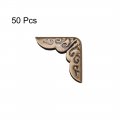 Uxcell Metal Book Corner Protectors Edge Cover Guard 14 X 3mm Bronze Tone 50pcs