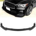 Front Lip Body Kit Spoiler For Infiniti Q50 2014 2017 Base Premium Gloss Black Abs Bumper Protector Bolt On Design 