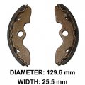 Armortech Brake Shoes Front Compatible With Honda 97-14 Trx250 Recon 88-01 Trx300 2x4 Fourtrax