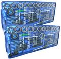 Shop-tek Ctt 80pc Professional Sae Metric Tap And Die Set T-handle Wrench Screw Pitch Gauge 