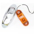 Polarlander 5pcs Red Yellow 12v 24v Led Side Marker Light Clearance Lamp 10-30v Car Truck Lights Trailer Tractor Rear External