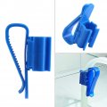 2pcs Multifunction Plastic Adjustable Fish Tank Mounting Clip Water Pipe Tube Clamp Hose Holder Blue