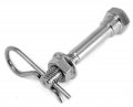 Lfparts Stainless Steel Trailer Hitch Pin 1 2-inch Diameter Bolt Keeper Grip Clip Kit Fits 4 Receiver 