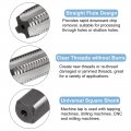Uxcell Metric Thread Tap M16 X 1 5 H2 Left Hand 130mm Extra Long Straight Flute Screw Milling Machine Taps Threading Tapping