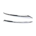 Front Upper Bumper Cover Molding Pair For Nissan Pathfinder 2013 2014 2015 2016 Chrome Abs Plastic Driver And Passenger Side 
