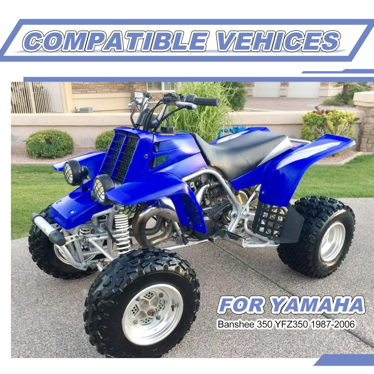 Air Filter Box Guide Cover Assembly Kit For Yamaha Banshee 350 1987-2006