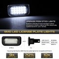 Vipmotoz Full Led License Plate Light Tag Lamp Housing Assembly Replacement Pair For 2001-2007 Mercedes Benz W203 C-class Sedan
