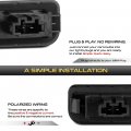 Vipmotoz Full Led License Plate Light Tag Lamp Housing Assembly Replacement Pair For 2001-2007 Mercedes Benz W203 C-class Sedan