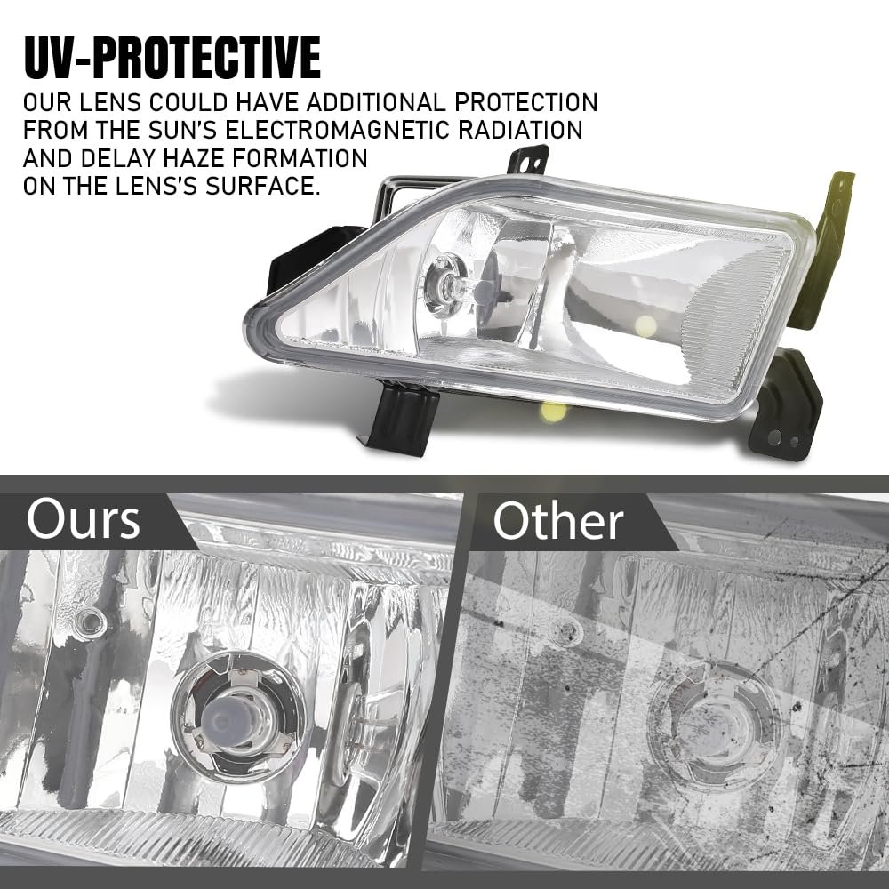 Pair Fog Lights Bumper Driving Lamps Left Right For Honda Pilot 2006 2007 2008 33951s9va11 33901s9va11 White