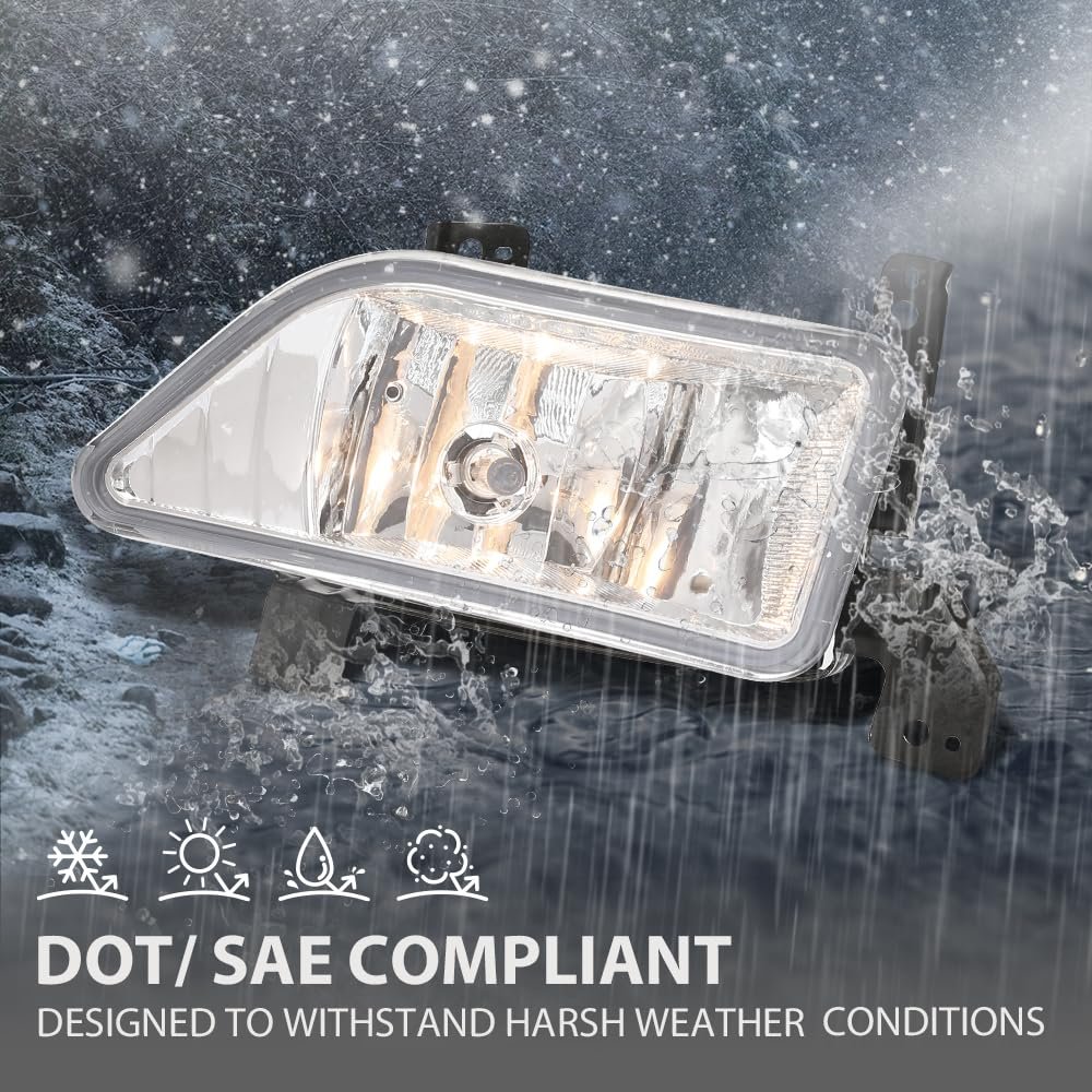 Pair Fog Lights Bumper Driving Lamps Left Right For Honda Pilot 2006 2007 2008 33951s9va11 33901s9va11 White