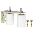 1 Set Slide Gate Guide Roller 2 76 L-rear Post Bracket Nylons Adjustable Sliding Hardware Roller Kit For Grates Barn Rolling 
