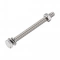 Uxcell M6 X 75mm Hex Head Screws Bolts Nuts Flat Lock Washers Kits 304 Stainless Steel Fully Thread Hexagon 6 Sets