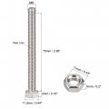 Uxcell M6 X 75mm Hex Head Screws Bolts Nuts Flat Lock Washers Kits 304 Stainless Steel Fully Thread Hexagon 6 Sets
