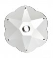 B P Lampa 12 Pin Hole Clear Crystal Faceted Bobesche 