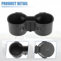 X Autohaux Car Center Console Cup Holder Insert Fl3z-1513562-ad Front Floor Rubber Black Ford F-150 2015-2017 For F-250 F-350