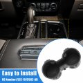 X Autohaux Car Center Console Cup Holder Insert Fl3z-1513562-ad Front Floor Rubber Black Ford F-150 2015-2017 For F-250 F-350