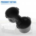 X Autohaux Car Center Console Cup Holder Insert Fl3z-1513562-ad Front Floor Rubber Black Ford F-150 2015-2017 For F-250 F-350