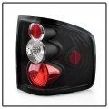 Acanii For 2004-2008 Ford F150 Flareside Black Housing Rear Tail Lights Brake Lamps Pair Set Driver Passenger Side