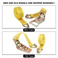 Portable Tensioning Belts Adjustable Freight Straps With Metal Buckle For Secure Ratchet Tie-downs Luggage Bag Binding And