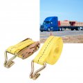 Portable Tensioning Belts Adjustable Freight Straps With Metal Buckle For Secure Ratchet Tie-downs Luggage Bag Binding And