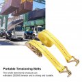 Portable Tensioning Belts Adjustable Freight Straps With Metal Buckle For Secure Ratchet Tie-downs Luggage Bag Binding And