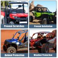 X Autohaux Utv Cover Waterproof All Weather Protection Covers 210d Army Green 2 Seater For Polaris Rzr Ranger Can-am Defender