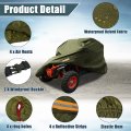 X Autohaux Utv Cover Waterproof All Weather Protection Covers 210d Army Green 2 Seater For Polaris Rzr Ranger Can-am Defender