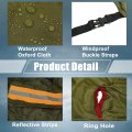 X Autohaux Utv Cover Waterproof All Weather Protection Covers 210d Army Green 2 Seater For Polaris Rzr Ranger Can-am Defender
