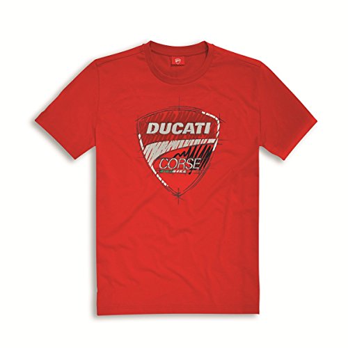 Ducati Corse Sketch T-shirt Red Size X-large