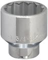 Sk Professional Tools 40144 2in Drive 12-point Fractional Standard Chrome Socket 1 3 8in Cold Forged Steel With Superkrome 