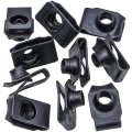 Rexka 10pcs M8-1 25 Skid Plate Extruded U Nut For Chrysler Jeep Liberty Dodge Dakota Caravan Town Country 