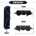 Vekauto Car Dashboard Cover Mat Compatible For Subaru Legacy 2010-2014 Protective Polyester Black Blue Center Console Interior