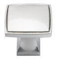 Brushed Nickel Cabinet Knobs By Southern Hills 1 3 8 Inch Square Pack Of 5 Satin Drawer Sh0217-sn-5 