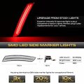 4-pieces Vipmotoz Chrome Housing Full Red Led Front Rear Side Marker Light For 2016-2022 Chevy Camaro Driver Passenger