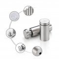 Ndnczdhc 10pcs Sign Standoff Screws Advertising Stainless Steel Iron Wall Mounts Glass Acrylic Nail For Gallery 0 7x1in