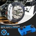 Impact Nut Remover Set Extractor Socket Kit For Rusted Damaged And Stripped Bolts Professional Grade Extraction Tool