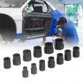 Impact Nut Remover Set Extractor Socket Kit For Rusted Damaged And Stripped Bolts Professional Grade Extraction Tool