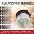 Replacement Ac Heater Blower Motor Compatible With Nissan Vehicles Rogue 2008-2013 Select 2014-2015 Sentra 2007-2012 Replaces