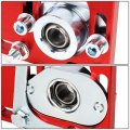 Red Front 2 5 Adjustable Camber Caster Plates Coilover Alignment Kit Compatible With Ford Mustang 4th Gen 94-04