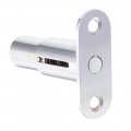 Uxcell Drawer Desk Wardrobe Cabinet Push Plunger Lock 3 4 Cylinder Diameter 1-1 Length Zinc Alloy Chrome Finish Keyed Alike