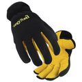 Black Stallion 15fh-blk Fuzzyhand Polar Fleece And Grain Pigskin Winter Gloves 