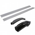 2 Packages Rocker Panels Extended Cab Cab Corners Pair For 99-07 Chevy Silverado Gmc Sierra 4dr