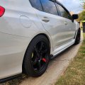 Hecasa Side Skirts Compatible With 2015-2021 Subaru Wrx Sti 4-door Sedan Rocker Panel Extension Splitter Abs Plastic Black