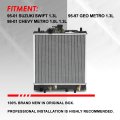 Dpi 1732 Factory Style-row Cooling Radiator Compatible With Suzuki Swift Chevy Geo Metro 1 0l 1 3l 1995-2001 Aluminum Core