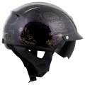 Scorpionexo Exo-c110 Unisex-adult Half-size-style Azalea Helmet Black Gold Small 