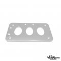 Httmt- Usmt402-p- Chrome Metal Chain Motorcycle Bike License Plate Tag Frame Holder Compatible With H-d
