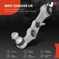 A-premium Front Left Lower Rearward Control Arm With Ball Joint Bushing Compatible Mercedes-benz W205 Series C300 2015-2020